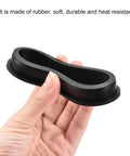 Heavy Duty 3 Inch Round Rubber Grommet Mount With T Shape Design For Zero Hassle Cable Management And Reliable Wire Protection Around The Home Garage Or Truck, showing rubber construction in hand.