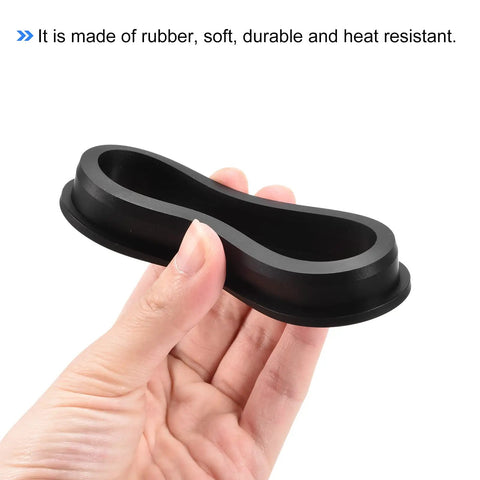 Heavy Duty 3 Inch Round Rubber Grommet Mount With T Shape Design For Zero Hassle Cable Management And Reliable Wire Protection Around The Home Garage Or Truck, showing rubber construction in hand.