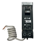 BRN120GF GFCI Breaker 5ma 1 Pole 10kaic 20a Pigtailed Electrical GFCI Outlet for Home Use, front view with coil