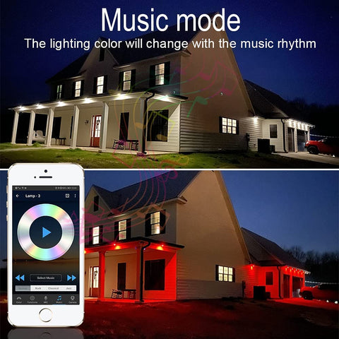 20 Pack WiFi RGBW Deck Light Kit With Remote, Voice Control, Alexa And Google Assistant, Low Voltage Recessed Outdoor Lights For Path, Patio, Stair, Landscape, IP67 Waterproof, Black