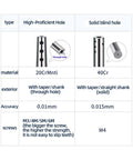 Rock Solid Seismic Side Fixed Extension Rod Keeps Firm Grip During CNC Milling And Lathe Jobs Vibrations Killer Steel Bar specifications table.