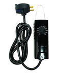 Industrial Thermostat Heat Only SPST with 6 Foot Cord Plug Black for precise temperature control in heating systems and heaters