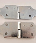 Heavy Duty Wood Stake Connector Brackets Set of 4 for Flat Side Boards Zinc Finish with 3 Screw Holes