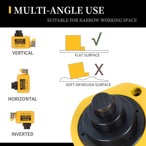 Heavy Duty 10 Ton Hydraulic Porta Power Kit With 400cc Hand Pump And Multi Stage Cylinder To Straighten Parts Press Bushings And Always Nail Any Shop Task
