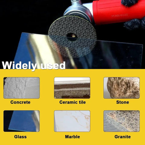 Electroplated Diamond Sanding Paper Sheet Pad 60 Grit 4 Inch Hook And Loop Backing on metal, concrete, marble surfaces