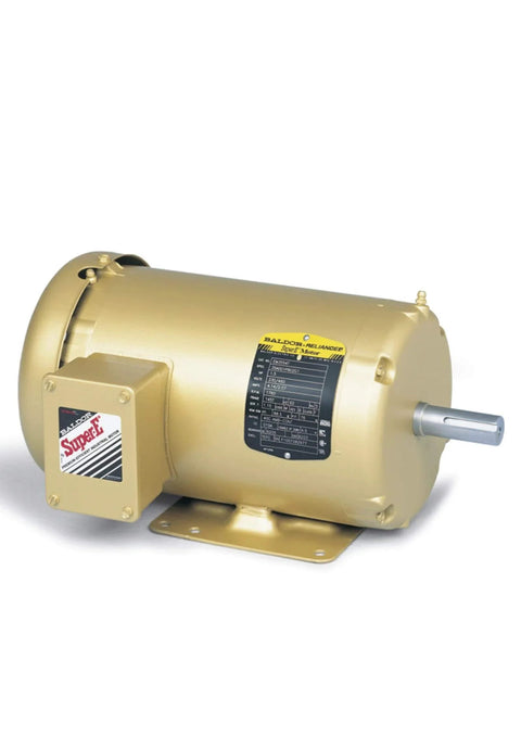 Single General Purpose 3-Phase AC Motor 1 HP 56 Frame TEFC Enclosure 3450 RPM 60Hz Dual Voltage 230/460V sealed ball bearing