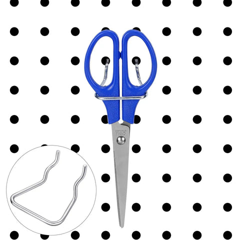 Stainless Steel Double Loop Pegboard Hooks Set For Plier Holders 16 Piece Heavy Duty Tool Organizer Display Hooks on pegboard