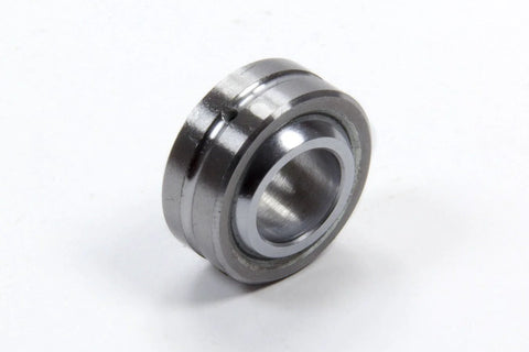 Aurora Bearing COM-8 spherical bearing, chrome finish, angled side view