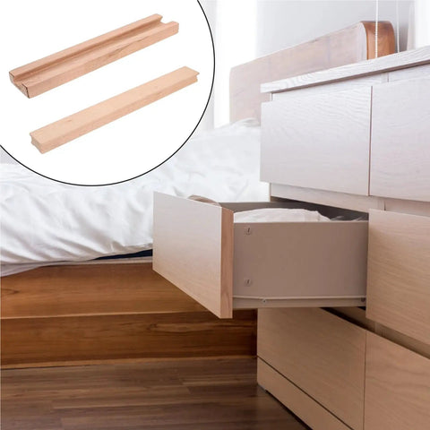 Wooden Drawer Slides Replacement With Bottom Mounted Dresser Rails, Smooth Close Bearing Glide For Furniture in bedroom
