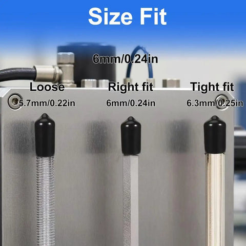 200 Piece Round Rubber End Caps Set For Bolts And Screws And Metal Tubing Durable Flexible Thread Protectors Snug Fit