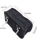 Diving Sidemount Storage Bag With Nylon Pouches And Double Ended Hook For Water Sports Gear, showing size and zipper closure.