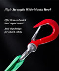 Beefy Four Leg Bridle Web Sling With Polyester Straps And Quick Release Buckle Plus Wide Mouth Hooks G80 Alloy Steel Engine Lift Chain
