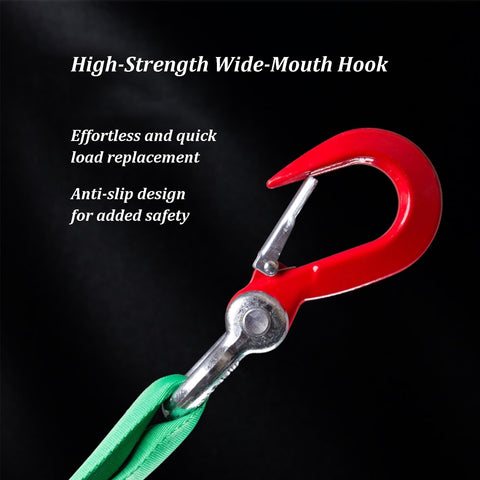 Beefy Four Leg Bridle Web Sling With Polyester Straps And Quick Release Buckle Plus Wide Mouth Hooks G80 Alloy Steel Engine Lift Chain