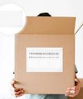 Self Adhesive Packing List Envelopes With Window Design Large Capacity Plastic Document Envelopes on shipping box