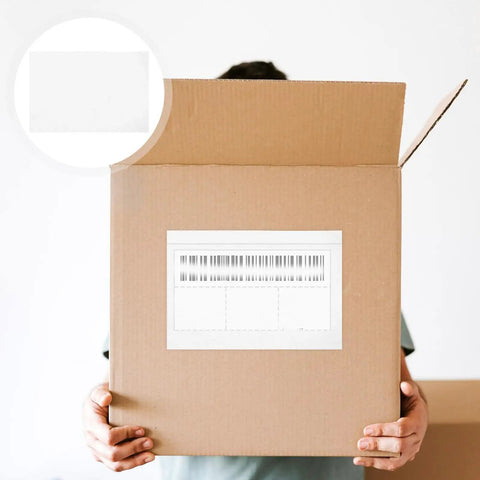 Self Adhesive Packing List Envelopes With Window Design Large Capacity Plastic Document Envelopes on shipping box