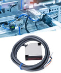 Photoelectric Sensor With Diffuse Reflection 50-300mm Adjustable Range IP65 Rugged ABS Housing used in factory conveyor system