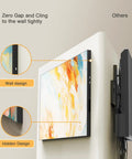 Heavy Duty 100 Inch Digital Signage Display Featuring Kickass 4K Resolution And Ultra Thin Zero Point Six Eight Bezel showing wall design details.