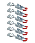 Six Pack Latch Draw Hasp Spring Loaded Clamp For Cabinet Door Lock And Trailer Box Latch Beefy Carbon Steel Fastener Heavy Duty
