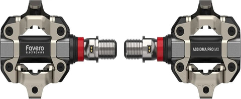 MX 2 Dual Sided Power Meter Pedals For MTB And Gravel, Precision Left And Right Balance, podless design shown front view