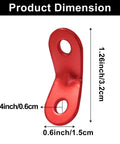Red aluminum 20 Pack Tent Tensioners And Guyline Cord Adjusters Aluminum Alloy Wind Rope Buckles for Secure Shelter Setup dimensions