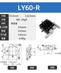 60mm Manual Sliding Table for Precise Positioning and Fine Dispensing, LY60 C R L Series, adjustable table dimensions