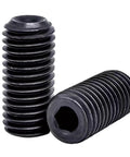 12 24 X 5 8 Inch Socket Set Screws With Cup Point And Coarse Threads Made From Solid Alloy Steel Coated In Sleek Black Oxide.