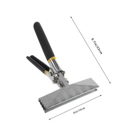 6 Inch Metal Bending Pliers For Sheet Metal With Flat Bar Bender Manual Seaming Tool and non-slip handle for heavy-duty use