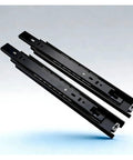 Side Mount Ball Bearing Drawer Slides 1 Pair Beefy Heavy Duty Full Extension Black Rails 8 To 22 Inch Adjustable