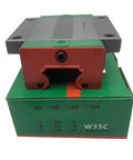 HGW35 Linear Guide System With Self Aligning 45 Degree Groove Carriage GK Block Sliding Rail Bearings For CNC Machines 3D Printers Built Tough Automation Industry And Semiconductor Projects., HG35 block on box