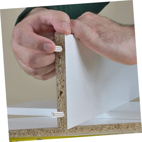 Hands installing board with Stainless Steel Dowel Pins Set Of 100 Pro Grade Precision Positioning For Machinery Electronics And Automotive Projects Smooth Surface Reduces Wear Easy Install And Quick Alignment Pin Fasteners For Reliable Heavy Duty Holds.