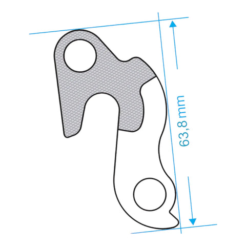Derailleur Hanger 6 For Remedy Bicycles Aluminum Alloy MTB Replacement Includes M8 Chainring Bolt Mounting Hardware Lightweight Durable
