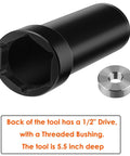 Harley Davidson Main Shaft Sprocket Locknut Socket For Twin Cam And Big Twin One Seven Eighth Inch Size With Inner Collar shown
