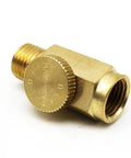 Pro Grade Pneumatic Speed Regulator With Dual Quarter Inch Threads For Industrial Equipment High Accuracy Air Regulator External 13mm And Internal 12mm Interfaces Built For 12mm To 40mm Tools In A Compact Portable Setup. Brass pneumatic regulator with dual threaded ends and adjustment knob
