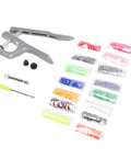 Must Have Go To Plastic Snap Set Kit With 150 T5 Buckles In Various Colors For Clothing And Sewing Projects Durable Plastic Snaps And Handy Snap Plier For DIY Repairs And Craft Projects, with plier and colored snaps