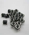 6x6x4.3mm Tact Button Switch For DIY Electronics Projects Momentary Push Button 3.5mm Diameter 4 Pin DIP SMD SMT Micro Size