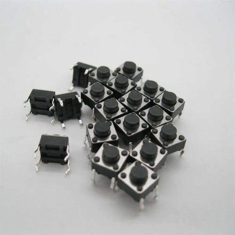 6x6x4.3mm Tact Button Switch For DIY Electronics Projects Momentary Push Button 3.5mm Diameter 4 Pin DIP SMD SMT Micro Size