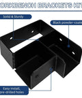 Heavy Duty Workbench Corner Brackets Kit For 2x4 Wood 3 Way Right Angle Brackets Actual 1.5x3.5 Inches Fit Includes Screws