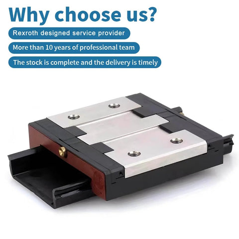 Slide module R044351301 R044351201 R044359301 R044359401, single slider carriage with sealed ball bearing for precision motion systems.