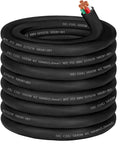 Heavy Duty 100 Ft 10/4 SJOOW Cord Cable Waterproof Oil Resistant Power Wire For Generators And Motors No Cap Just Dang Tough Wiring