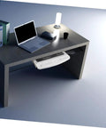 Pull Out Keyboard Tray Under Desk Smooth Glide Setup For Home Office Ergonomic Abs Platform with laptop and clean workspace.