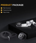 Top Notch Serpentine Drive Belt Kit With Tensioner And Idler Pulley Perfect Fit For Toyota Corolla 2003 To 2008 Plus Matrix Models Keeping Your Ride Smooth And Reliable Without Any Skanky Noises Or Slipping Issues. product package showing tensioner, serpentine belt, and idler pulley