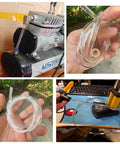 Heavy Duty Thick Transparent PU Gas Hose 10 Meter Length With 4mm, 6mm, 8mm Outer Diameters on air compressor