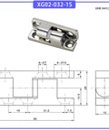 Heavy Duty 304 Stainless Steel Hinge For Sheet Metal Cabinet Doors Industrial Equipment Door Corner Hardware