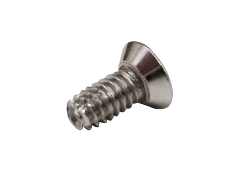 Premium Flat Head Phillips Machine Screws For Door Hinges Satin Nickel Finish 12 24 Thread 1 2 Inch 24 Pack close-up view