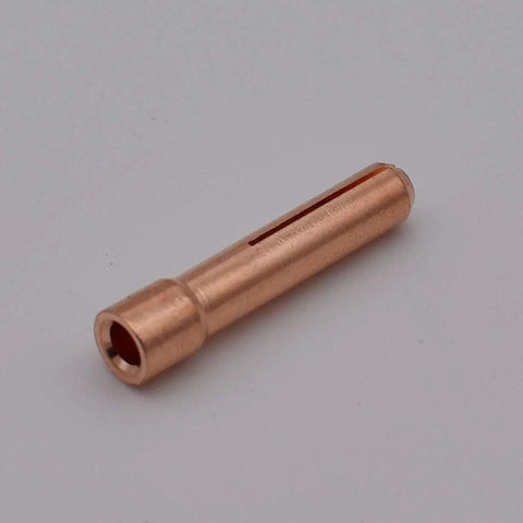 Stubby Gas Lens TIG Torch Copper Consumables Kit For WP 17 18 26 Torches showing a copper collet body component