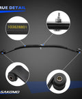 Heavy Duty Front Twin Leaf Springs For Golf Cart Suspension Upgrade With Massive Cargo Capacity And Tough Corrosion Resistant Steel Build For A Super Smooth Ride And Slick Neighborhood Cruising detailed view.