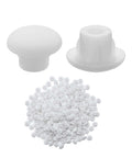White 5mm Plastic Hole Plugs Pack Of 300 Button Top Screw Covers For Cabinets Cupboards Shelves Bookcases And Furniture Fits 5mm Holes