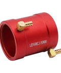 Beefy Aluminum Water Cooling Jacket For 36mm RC Boat Motors 3650 3660 3674 Brushless, red heatsink with fittings