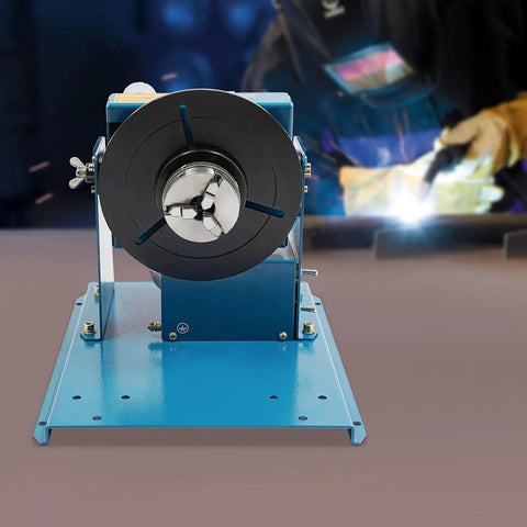 Smooth Gypsyfy Electric Rotary Welding Positioner Turntable 0-90 Degree Tilt 10RPM Motor advanced rotary table front view