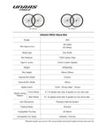 Ultralight Carbon Fiber Wheelset For 700C Road Bikes With Disc Brakes Tubeless Ready 50mm Depth 1460g Carbon Spokes Specs Chart